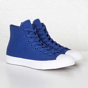 Converse Chuck Taylor II High Lunarlon Blue Canvas Sneakers Women’s 5.5